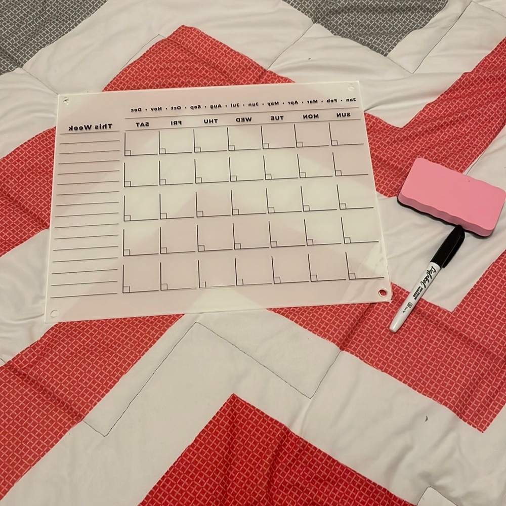 Acrylic Wall Calendar